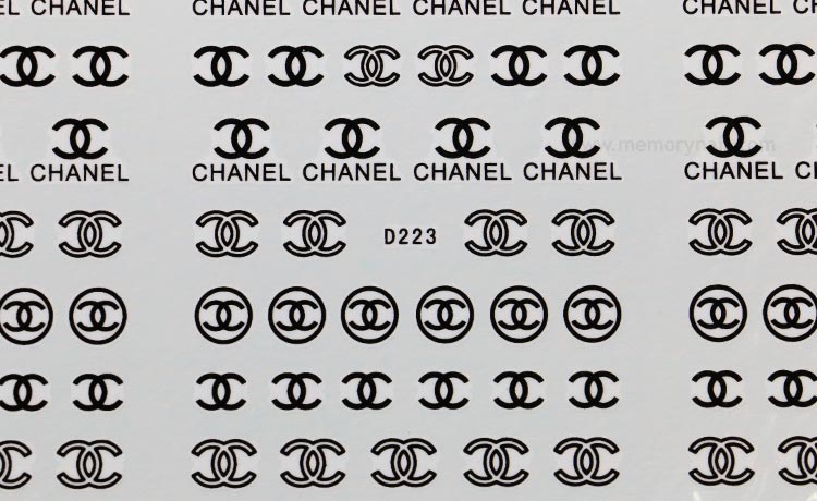 สติ๊กเกอร์ติดเล็บ ลายน้ำ