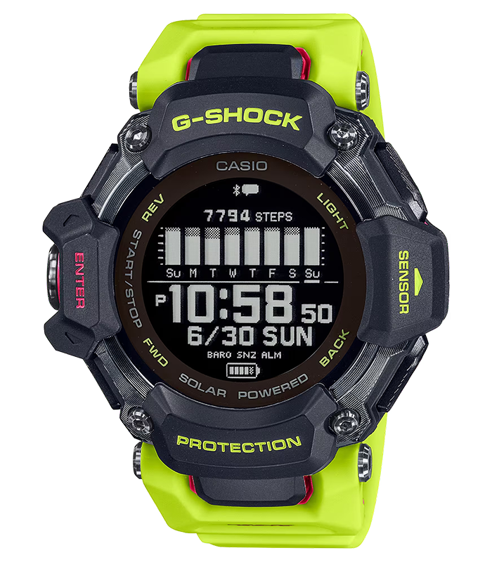 นาฬิกา Casio G-Shock G-SQUAD Heart rate monitor & GPS GBD-H2000 series รุ่น GBD-H2000-1A9 ของแท้ รับประกัน1ปี
