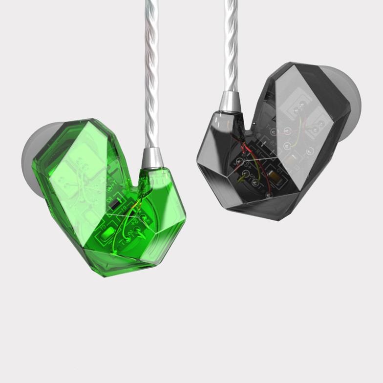 ขาย หูฟัง TTPOD T2 สีน้ำเงินใส สุดยอดหูฟังระดับเทพ 3 driver Hybrid (2BA 1 Dynamic) เสียงดี สายถักไม่พันกัน