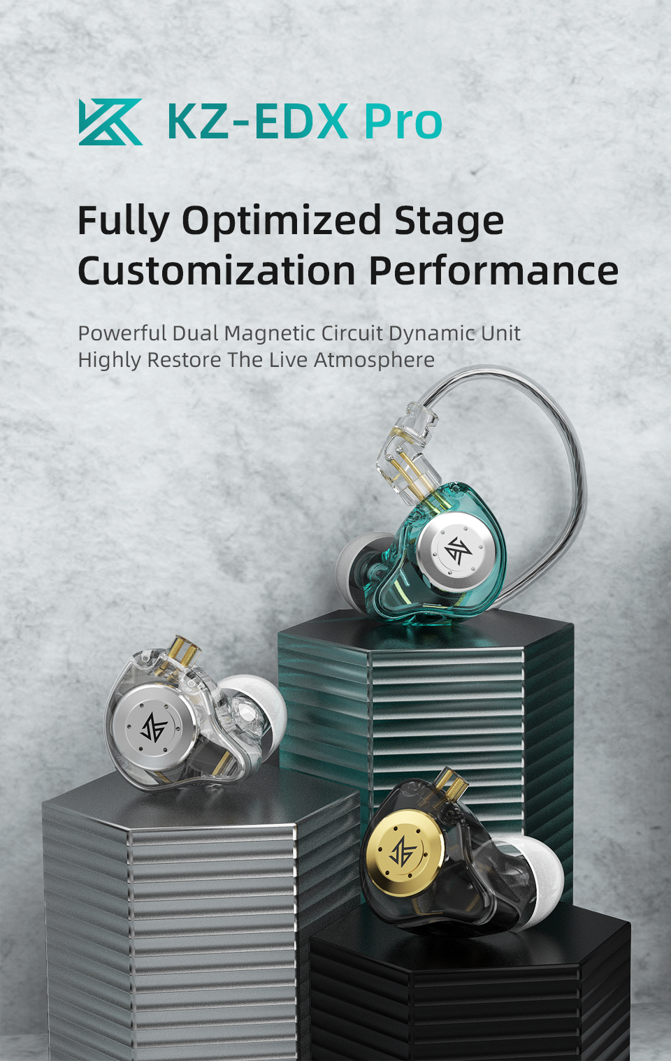 ขาย KZ EDX PRO หูฟัง 1 ไดรเวอร์ 1DD ประกันศูนย์ไทย