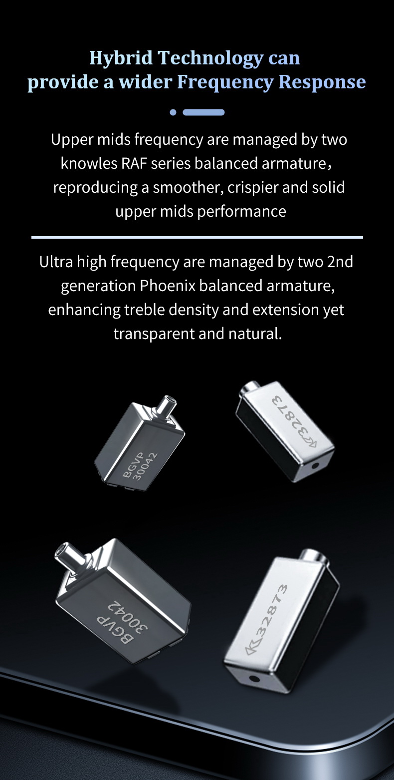 ขาย BGVP DH5 หูฟัง IEMs 5ไดรเวอร์ 4BA+1DD รองรับ Hi-Res