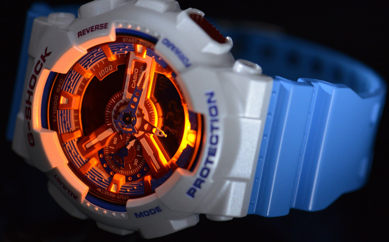 นาฬิกา คาสิโอ Casio G-Shock Limited model Red&Blue series รุ่น GA-110AC-7A โดเรม่อน