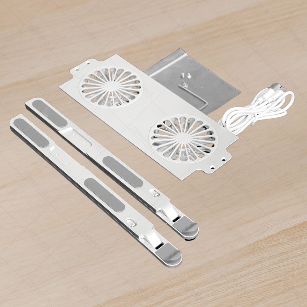 ที่วาง Notebook ขาตั้ง Aluminium มีพัดลมในตัว