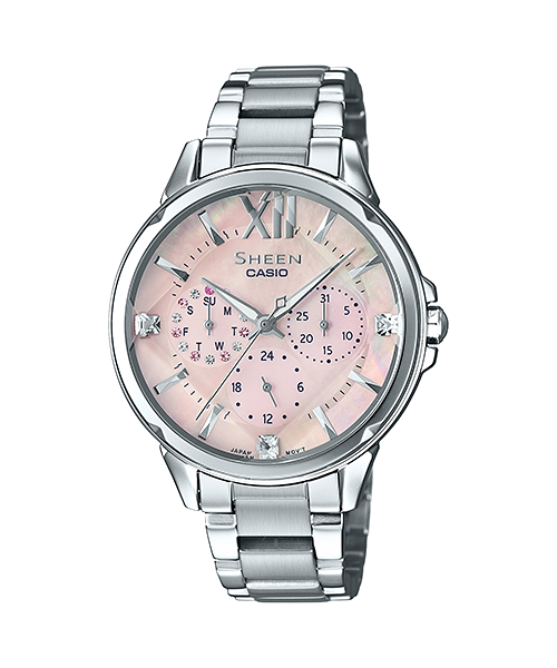 นาฬิกา คาสิโอ Casio SHEEN MULTI-HAND รุ่น SHE-3056D-4A ของแท้ รับประกัน1ปี