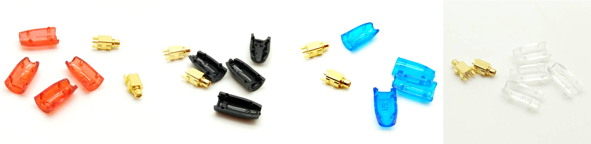 ขาย X-Tips ขั้ว DIY สำหรับทำสายขั้ว MMCX (Shure) 4 สี 2 แบบ (ตรง และ งอ)