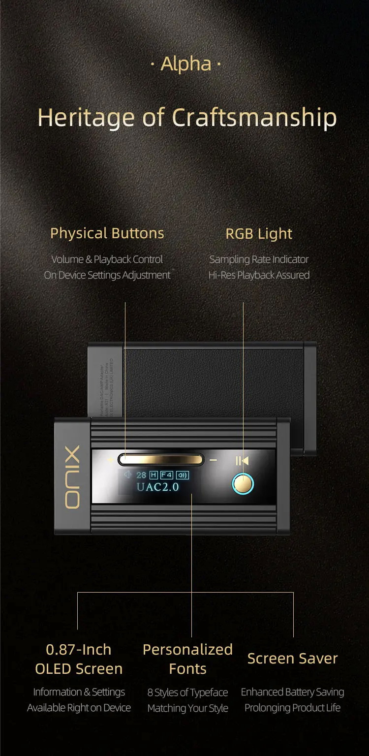 ONIX Alpha XI1 DAC/AMP หางหนูพกพาขนาดเล็ก กำลังขับสูง ชิป CS43198 x2, SGM8262 x2 ประกันศูนย์ไทย