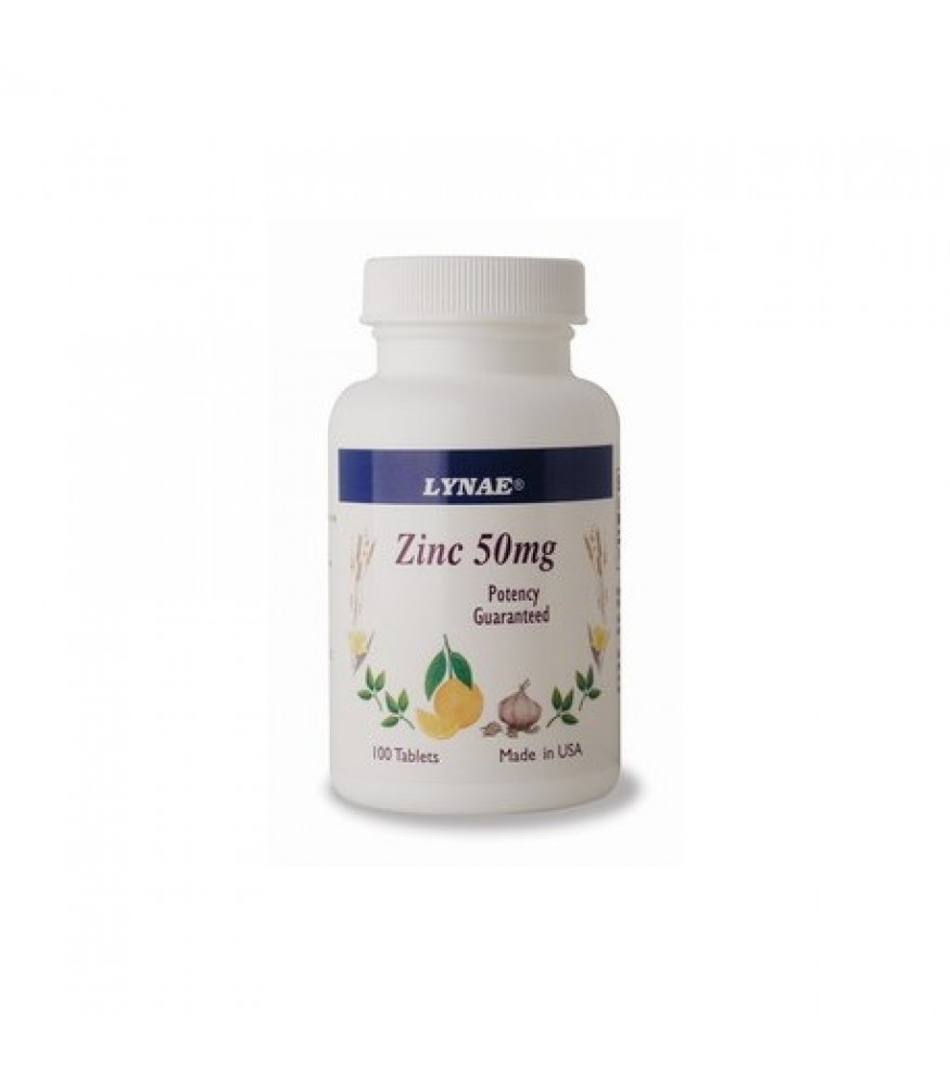 Lynae Zinc 50 mg. 100 tablet ไลเน่ ซิงค์
