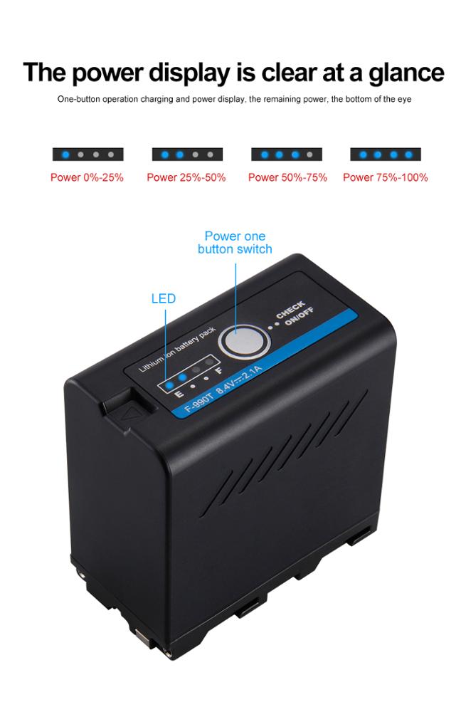 Battery Camera NP F-990T 7800mAh For Sony