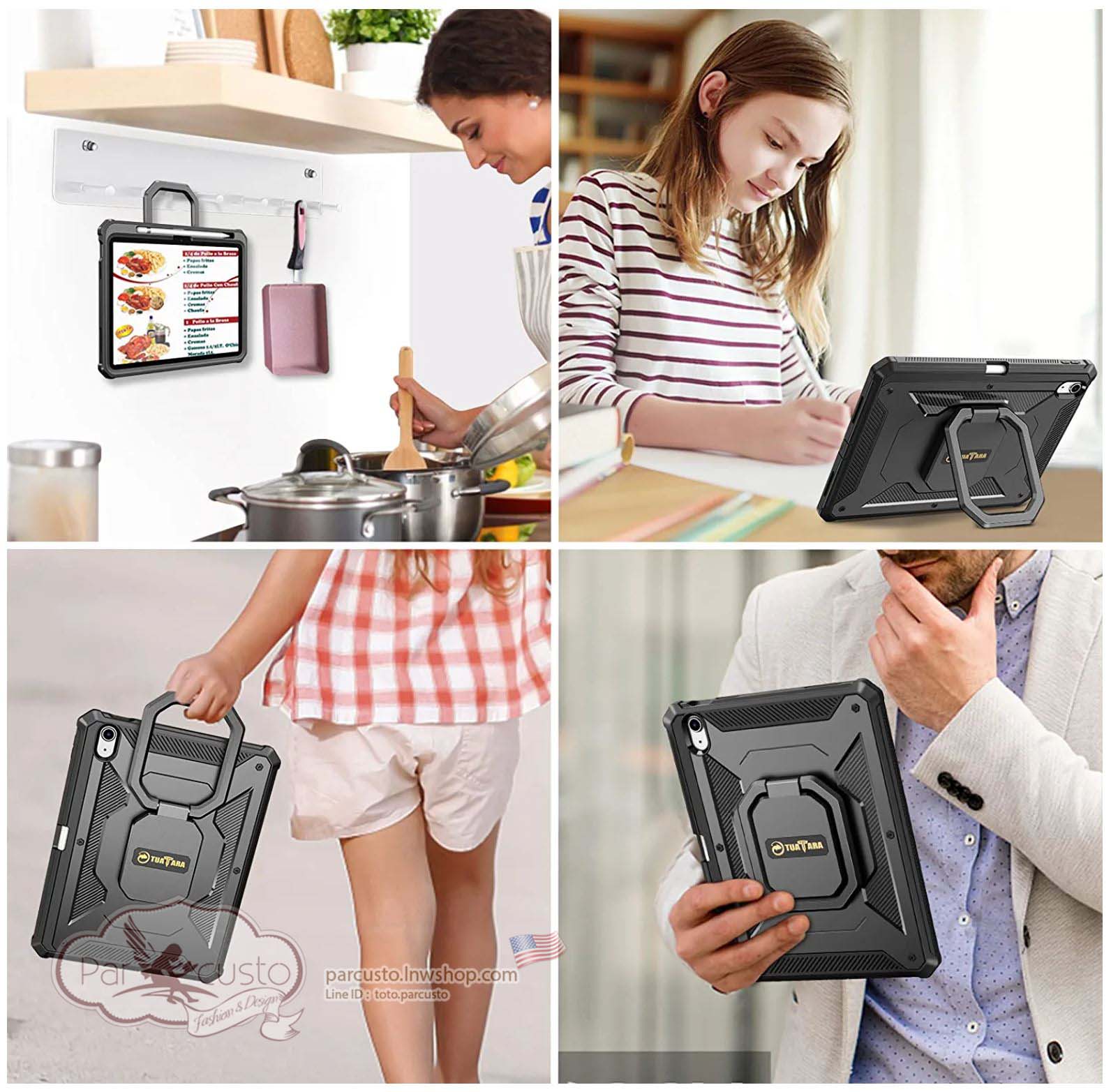 เคสกันกระแทก Apple New iPad 10.9 Gen 10 (2022) [Tuatara Magic Ring] จาก Fintie [Pre-order USA]