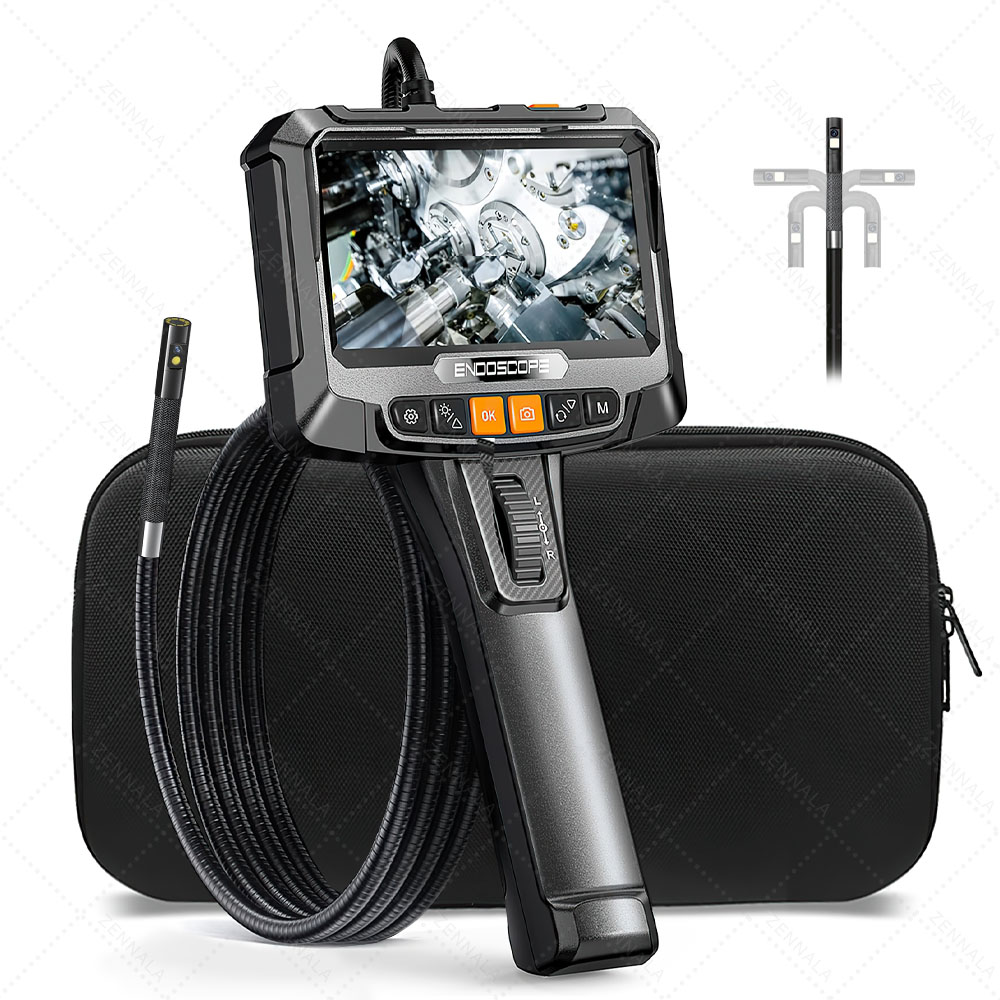 กล้องงู มีจอ 2เลนส์ บังคับกล้องได้ 360 องศา 8.5 มิลิเมตร ยาว 1เมตร รุ่น SN-05