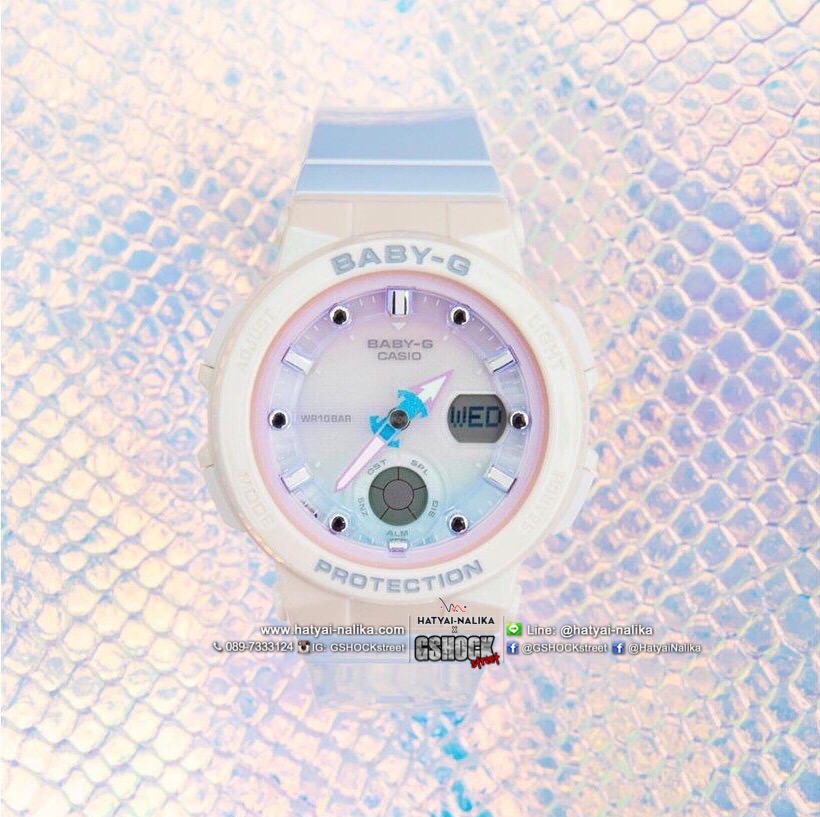 นาฬิกา Casio Baby-G Beach Traveler BGA-250 series รุ่น BGA-250-7A3 ของแท้ รับประกัน1ปี