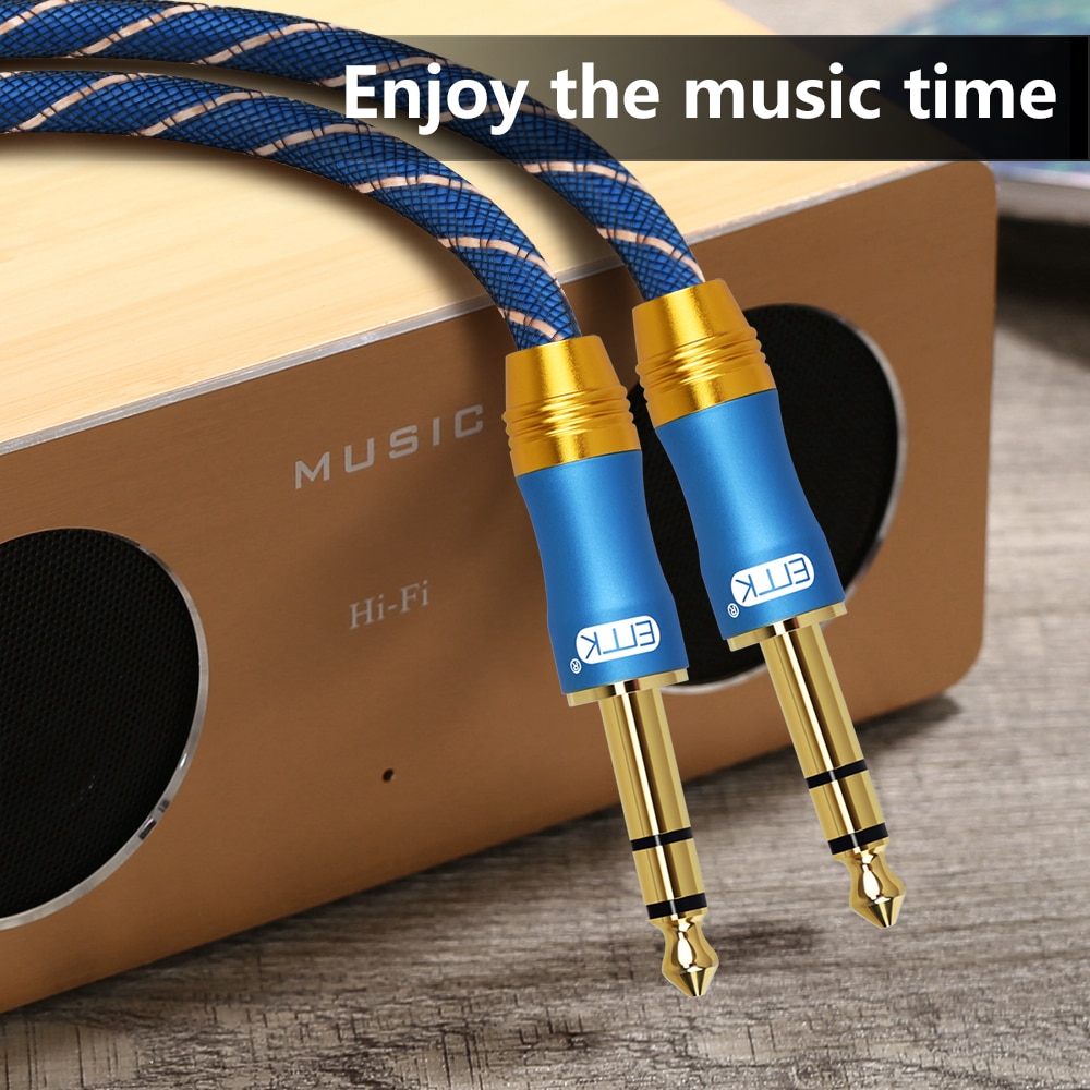 ขาย ERTK 6.35mm to 6.35mm สายเคเบิ้ล AUX สำหรับเครื่องเสียง กีต้าร์ Amplifier รถยนต์