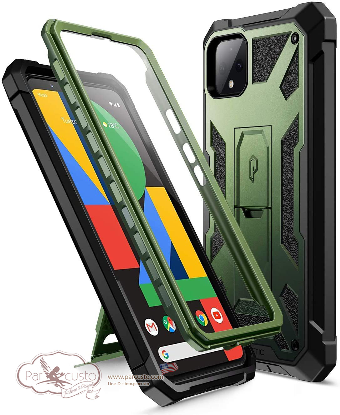 เคสกันกระแทก Google Pixel 4 XL [Spartan Series] จาก Poetic [Pre-order USA]