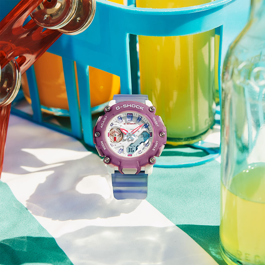 นาฬิกา Casio G-Shock Women ไซส์มินิ GMA-S2200PE Playfully Expensive Look รุ่น GMA-S2200PE-6A ของแท้ รับประกัน1ปี