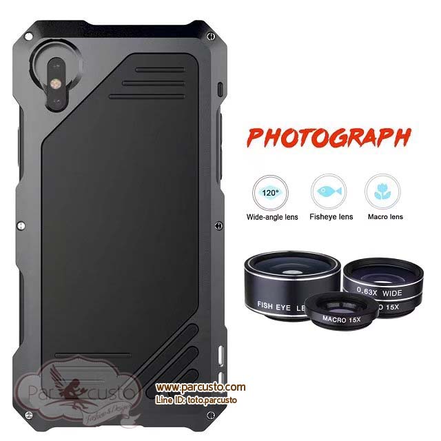 เคสกันกระแทกพร้อมเลนส์เสริม Apple iPhone X จาก Jian tree [Pre-order]