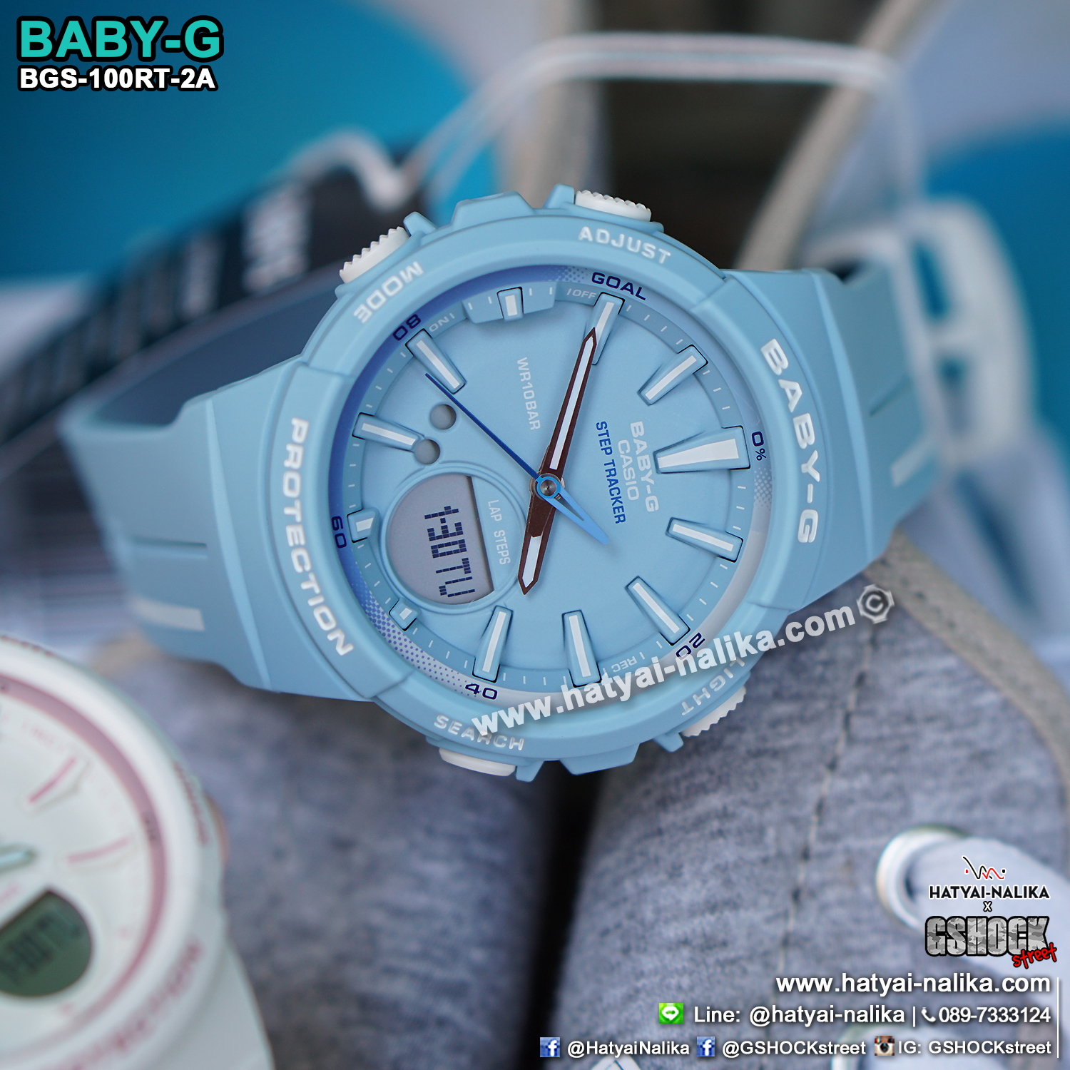 นาฬิกา Casio Baby-G for Running BGS-100RT Running Trendy series รุ่น BGS-100RT-2A ของแท้ รับประกัน1ปี