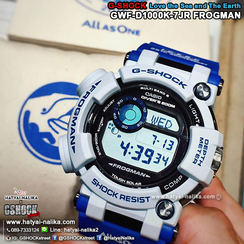 นาฬิกา Casio G-Shock FROGMAN Love the Sea and The Earth 2016 Japan Limited รุ่น GWF-D1000K-7JR กบรักษ์โลก "Made in Japan" [JAPAN ONLY] นำเข้าจาก Japan ไม่มีขายในไทย (หายาก) ของแท้ รับประกัน1ปี