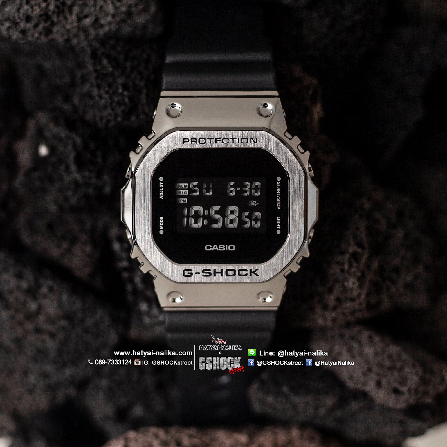 นาฬิกา Casio G-Shock Standard Digital GM-5600 series รุ่น GM-5600-1 ของแท้ รับประกัน1ปี