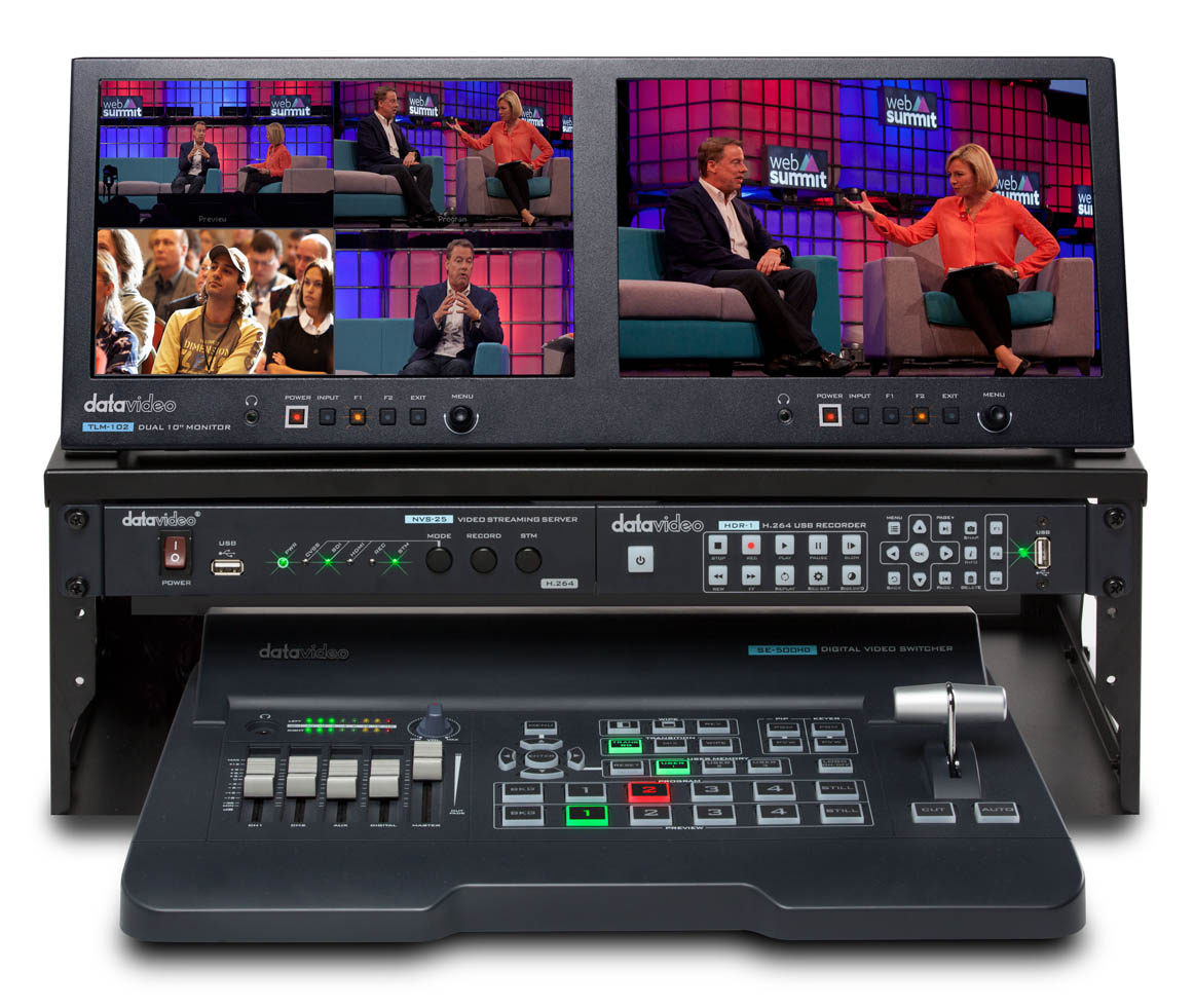 DataVideo GO 500 Studio 4 Channel HD/SD Portable Video Production Studio