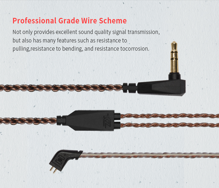 ขาย KZ ES4 หูฟัง Hybrid 2 ไดร์เวอร์ (1BA+1DD) ถอดสายได้