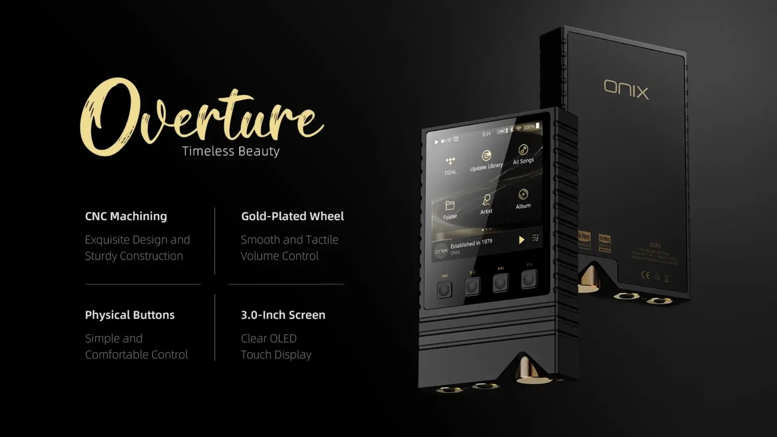 ONIX Overture XM5 DAP พกพาตัวแรกจากทาง ONIX ชิปเรือธง ESS ES9039PRO, TPA6120A2 x2 ประกันศูนย์ไทย