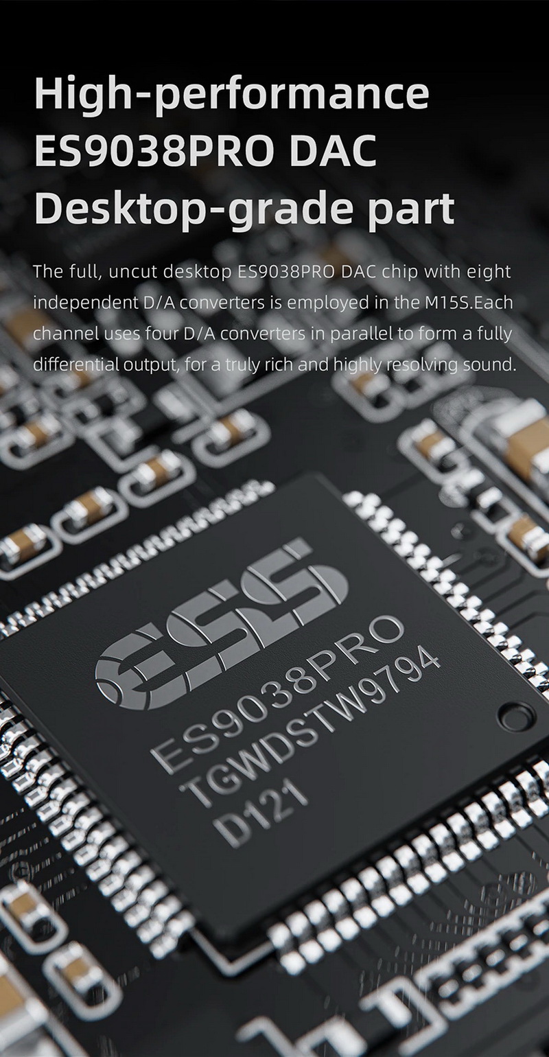 FiiO M15S DAP พกพาและตั้งโต๊ะ 2in1 ครบจบในตัวเดียว รองรับ Dual Hi-Res ประกันศูนย์ไทย