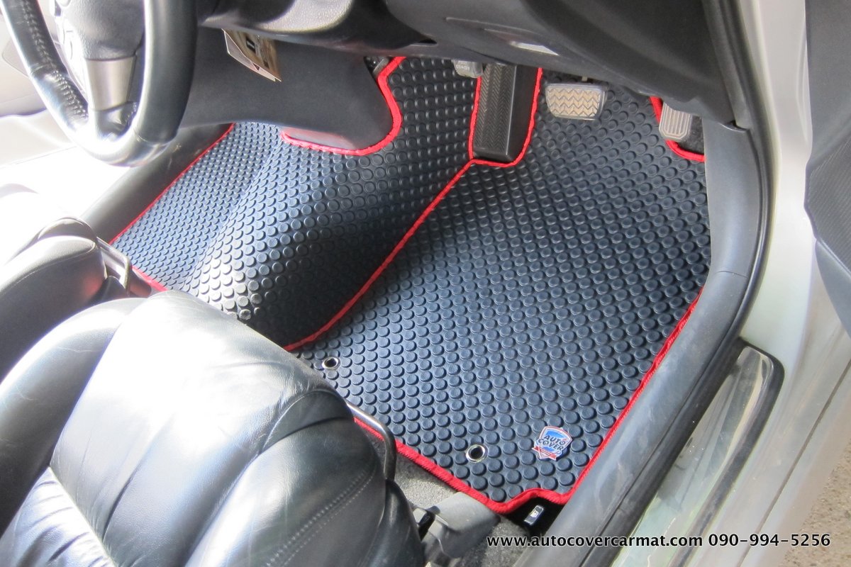 พรมปูพื้นรถยนต์ พรมกระดุม รถ TOYOTA WISH ปี 2003-2010 ชุดเต็มคัน+หลังเบาะ+แผ่นท้าย จำนวน 10 ชิ้น