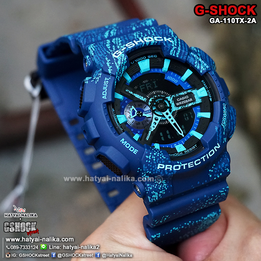 นาฬิกา Casio G-Shock GA-110TX Textile pattern series รุ่น GA-110TX-2A ของแท้ รับประกัน1ปี