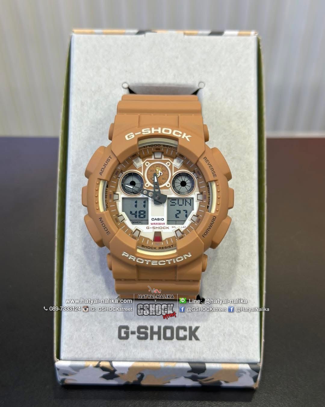 นาฬิกา คาสิโอ Casio G SHOCK Japan Limited Shiba Inu series รุ่น GA-100SHB-5A ของแท้ รับประกัน1ปี