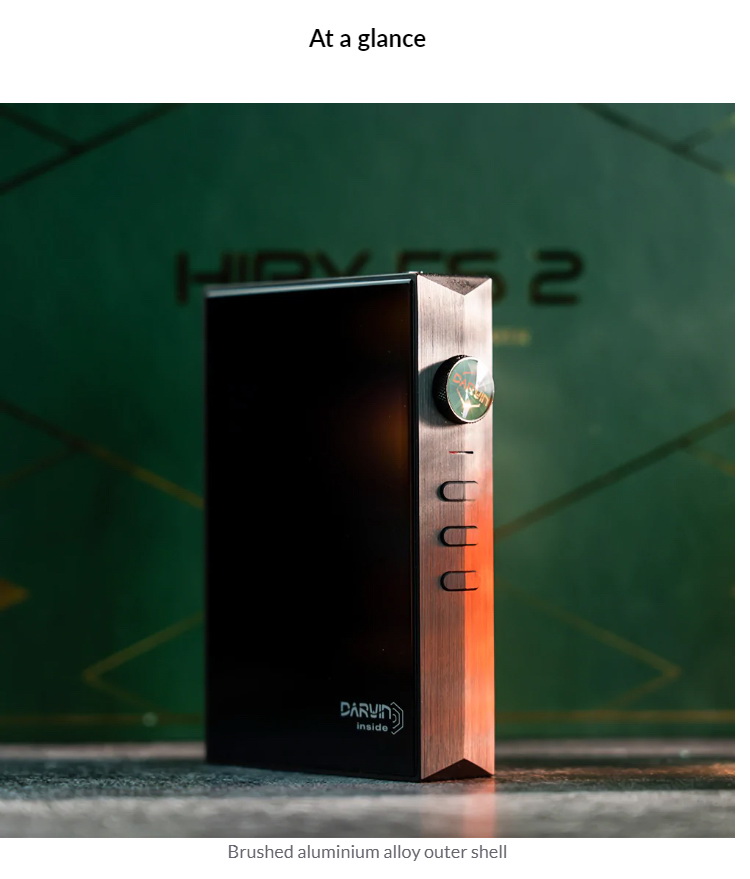 Hiby RS2 เครื่องเล่นเพลงพกพา PureAudio พร้อมสถาปัตยกรรมเสียงดาร์วิน