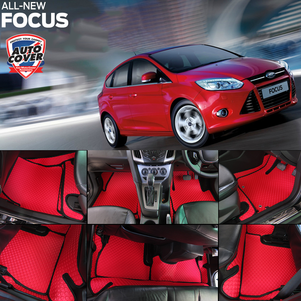 พรมปูพื้นรถยนต์ พรมกระดุม รถ FORD FOCUS 5 ประตู ปี 2013-2018 ชุดภายในห้องโดยสาร จำนวน 15 ชิ้น
