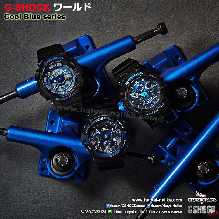 นาฬิกา Casio G-Shock Limited model Cool Blue CB series รุ่น GA-110CB-1A ของแท้ รับประกัน 1 ปี