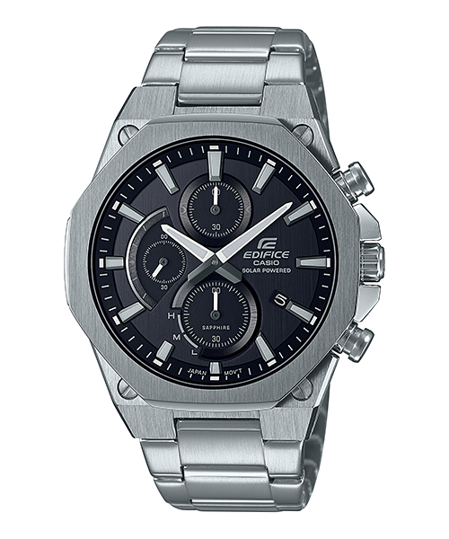 นาฬิกา Casio EDIFICE Solar-Powered Chronograph Sapphire EFS-S570 series รุ่น EFS-S570D-1AV ของแท้ รับประกัน1ปี