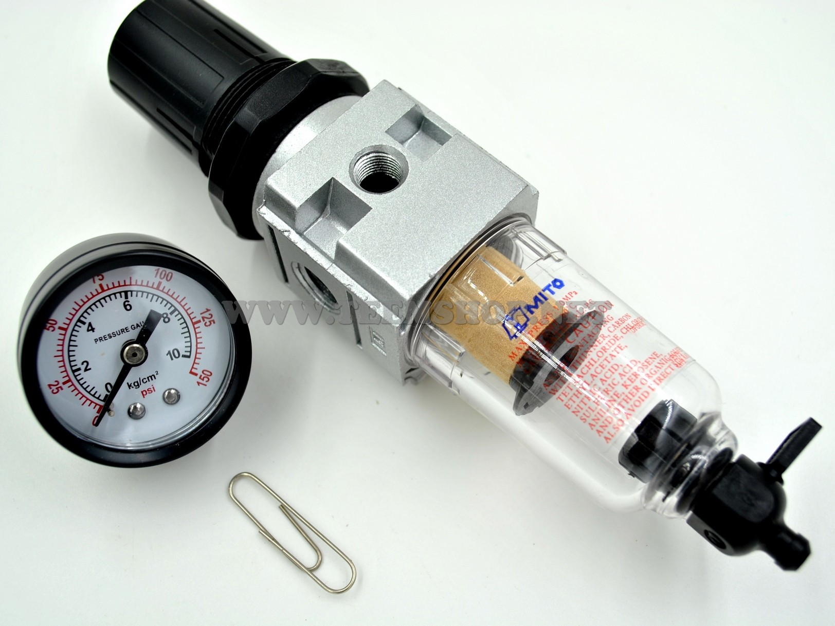MITO ชุดฟิลเตอร์พร้อมตัวตั้งลม มินิ 1/4" NO.FR202 Made in Taiwan