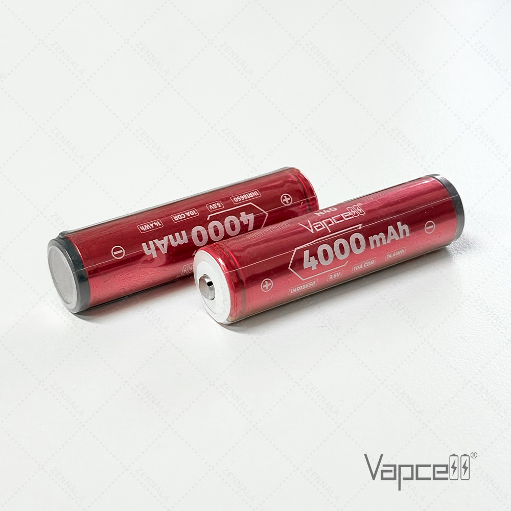 ถ่านชาร์จ Vapcell 18650 4000mAh 10A รุ่น N40 PCB