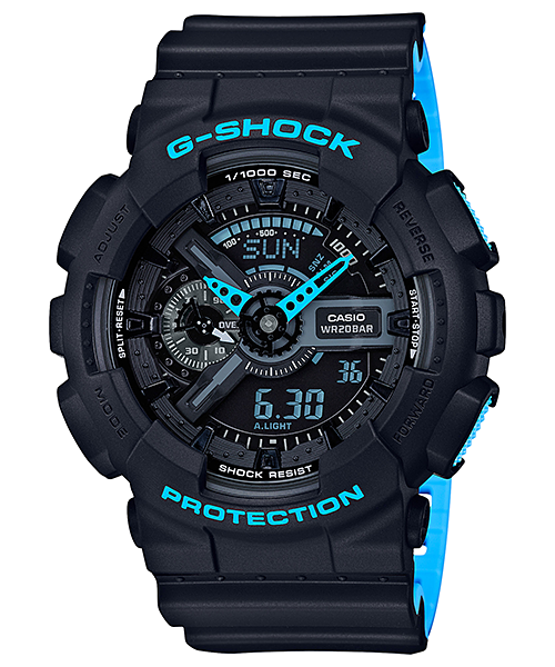 นาฬิกา Casio G-Shock GA-110LN Layered Neon colors series รุ่น GA-110LN-1A ของแท้ รับประกัน1ปี