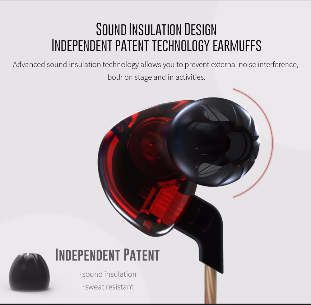 ขาย KZ ED12 หูฟังแบบ Sport ถอดสายได้ รูปทรง 3 มิติ เบสลึก เสียงคมชัดทุกย่าน