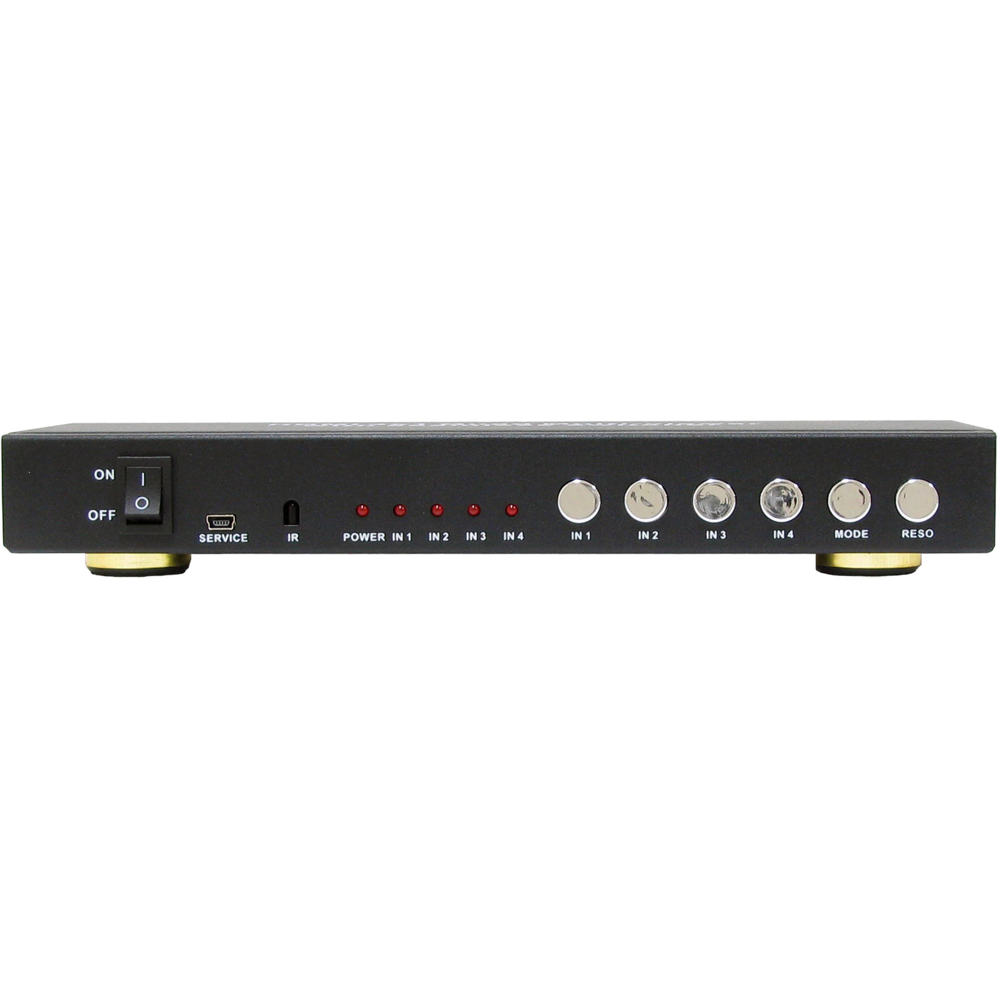 4 IN 1 OUT HDMI SEAMLESS SWITCH WITH QUAD DISPLAY