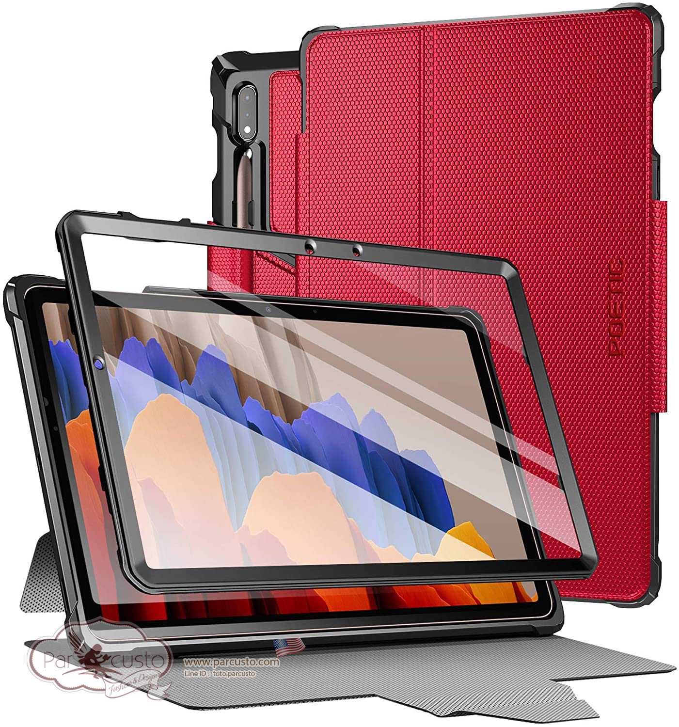 เคสกันกระแทก Samsung Galaxy Tab S7/S8 [Explorer] จาก POETIC [Pre-order USA]