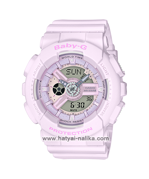 นาฬิกา Casio Baby-G Pink Bouquet series รุ่น BA-110-4A2 (สีลาเวนเดอร์) ของแท้ รับประกัน 1 ปี