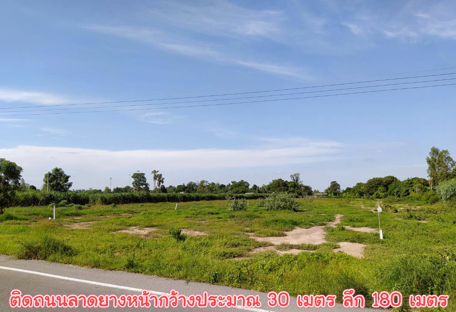 ขายที่ดินแปลงสวย อ.อู่ทอง จ.สุพรรณบุรี ที่ดินเนื้อที่ 3-2-63 ไร่ ขายยกแปลง 1.65 ล้าน รวมค่าโอน ติดถนนลาดยางหน้ากว้างประมาณ 39 เมตร ลึก 180 เมตร ด้านหน้าติดถนนลาดยาง ด้านท้ายติดลำห้วย ทางหลวงแผ่นดินสายอู่ทอง- สระกระโจม (สาย 333) เข้ามา 500 เมตร