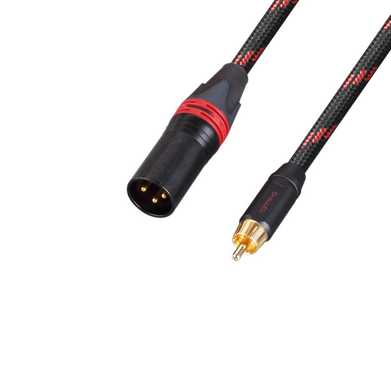 Topping TCRX1 สาย RCA เป็น XLR Balanced สำหรับเครื่องเสียง