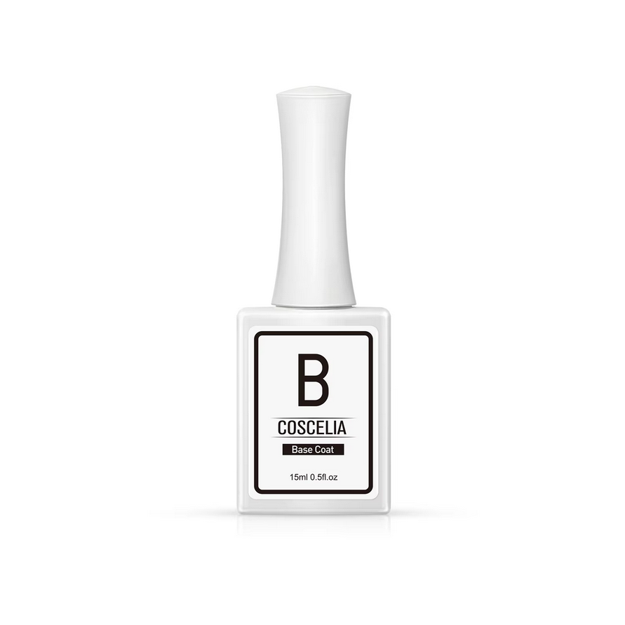 Base Coat Gel COSCELIA ( ขวดขาว15ml. ) เบสเจล สีทาเล็บเจล สำหรับรองพื้น ให้สีเจลเกาะแน่นขึ้น
