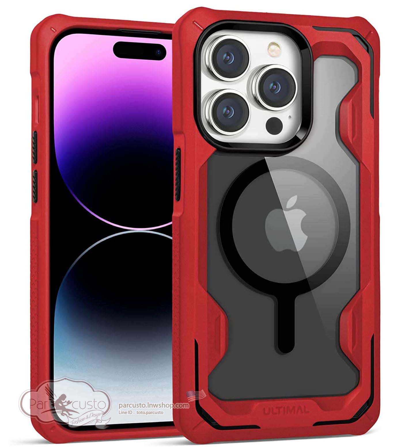 เคสกันกระแทก Apple iPhone 14 Pro Max [Rugged Military] จาก ULTIMAL (Pre-order USA)