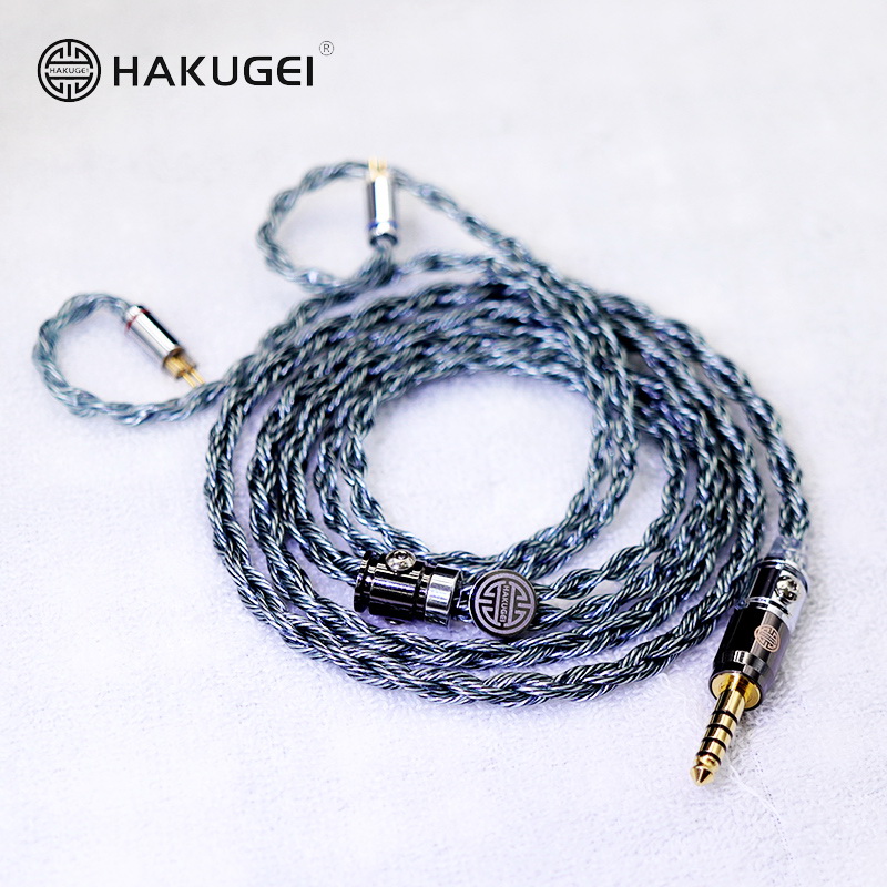 ขาย Hakugei Alfheim สายอัพเกรดหูฟัง 6N OCC Black Litz + ชุบเงิน 7N OCC Litz