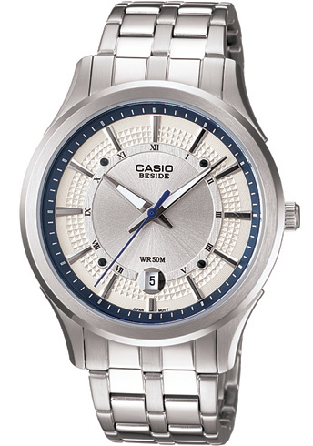 นาฬิกา คาสิโอ Casio BESIDE 3-HAND ANALOG รุ่น BEM-119D-7A ของแท้ รับประกัน 1 ปี