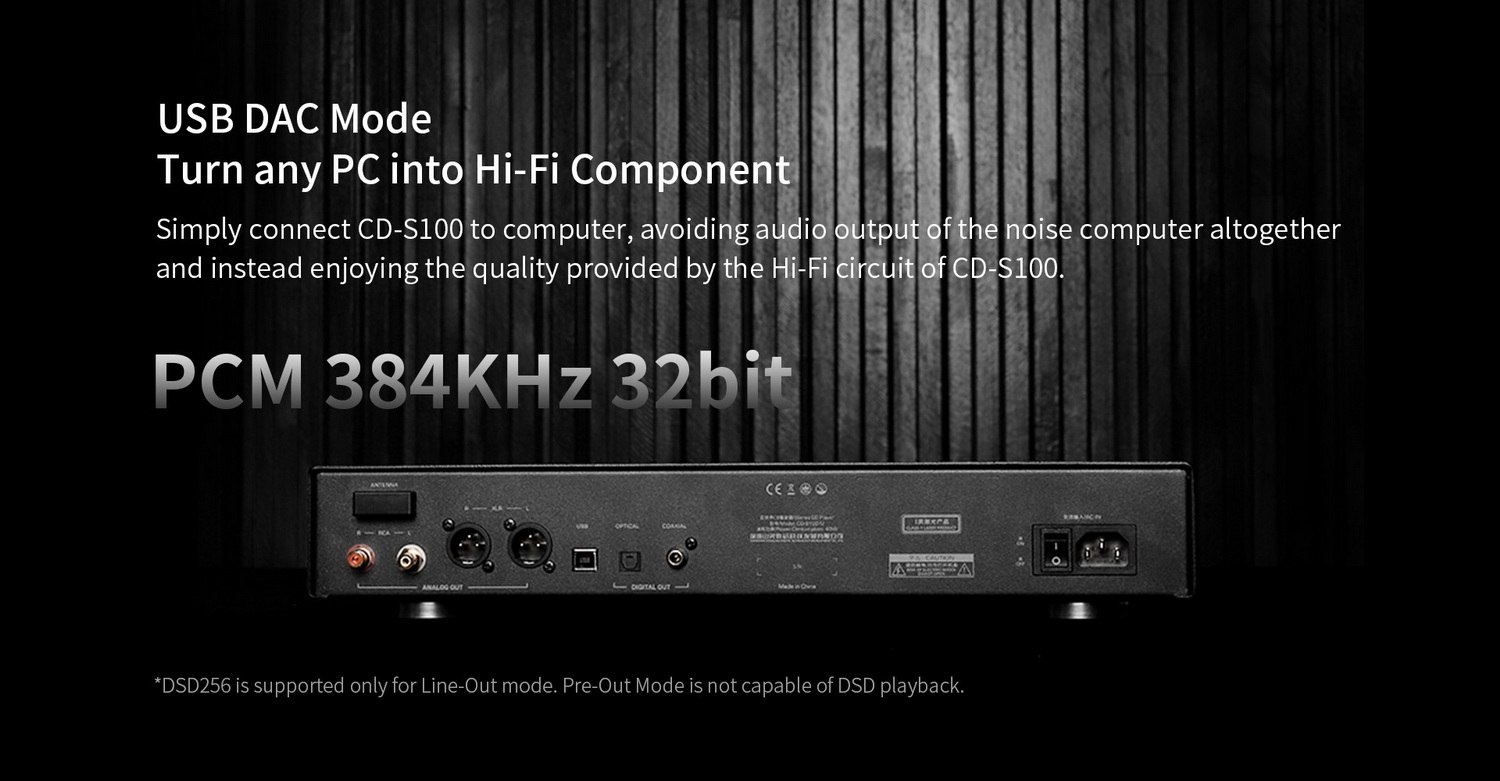 <สั่งจองล่วงหน้า> Shanling CD-S100 IV เครื่องเล่น CD รุ่นแรกระบบ DAC ROHM BD34352 ใหม่ รองรับ Dual Hi-Res ประกันศูนย์ไทย