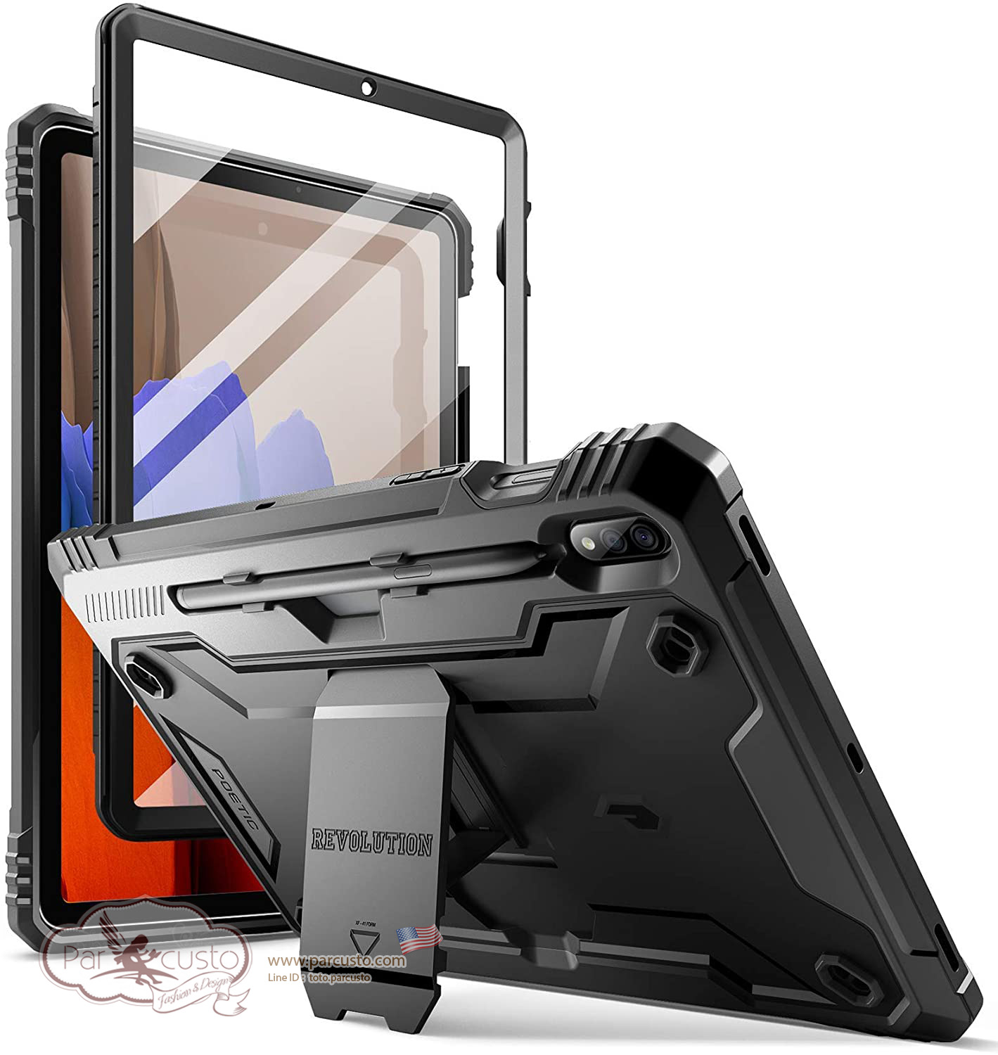 เคสกันกระแทก Samsung Galaxy Tab S7 [Revolution] จาก POETIC [Pre-order USA]