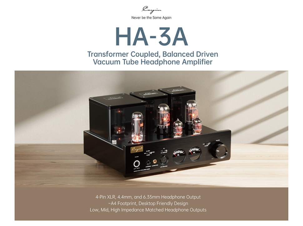 ขาย Cayin HA-3A แอมป์ตั้งโต๊ะหลอดแก้วสูญญากาศ ประกันศูนย์ไทย