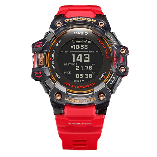 นาฬิกา Casio G-Shock G-SQUAD Heart rate monitor & GPS GBD-H1000 series รุ่น GBD-H1000-4A1 ของแท้ รับประกัน1ปี